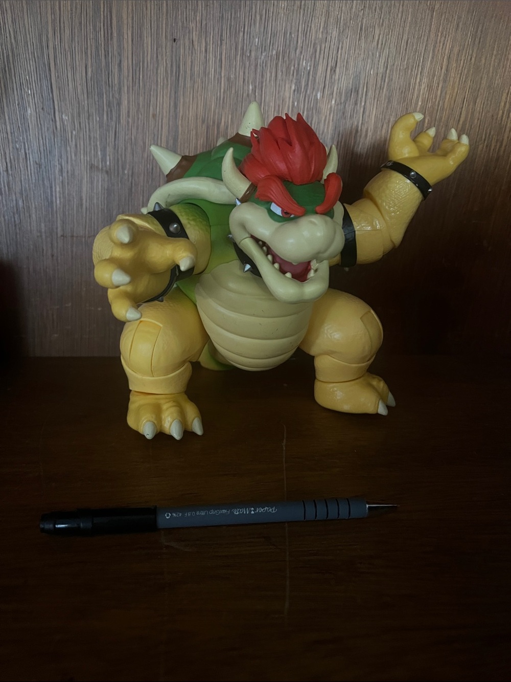 Bowser Action Figure flame, throwing Video Game Collectible super Mario